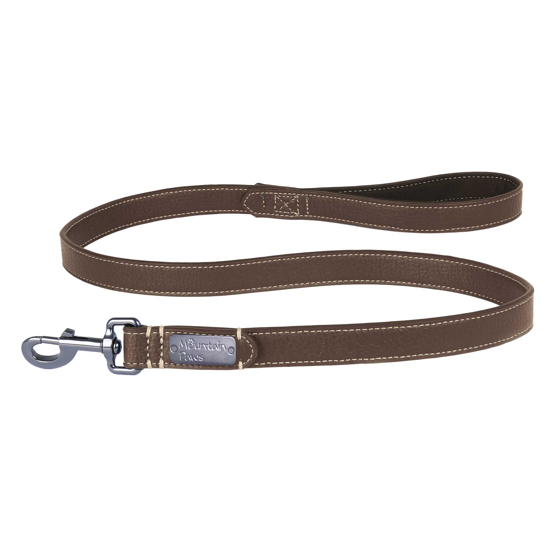 Faux Leather Dog Lead - variant[Brown]
